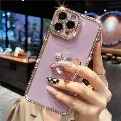 Bling 3D Crystal Holder stander Phone Case For iphone