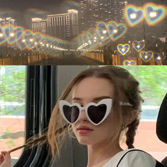 Heart Shaped Diffraction Sunglasses