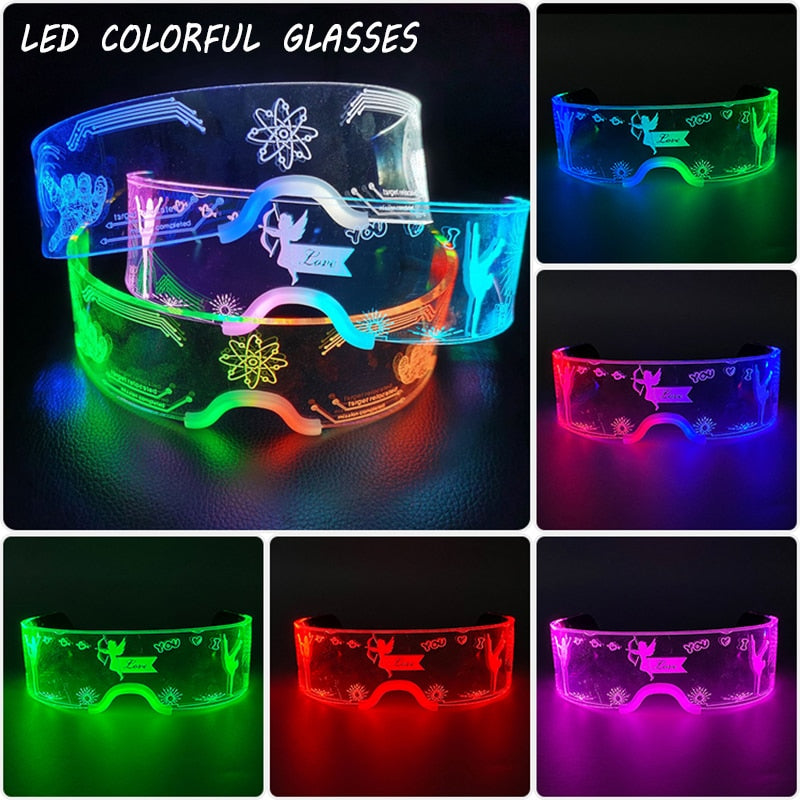 Neon Pulse LED Party Sunglasses