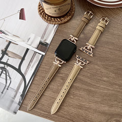 Leather Slim Watchband For Apple Watch