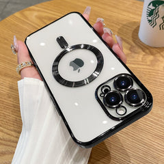 Magnetic Case For iPhone Clear Soft Silicone Wireless Charging Cover