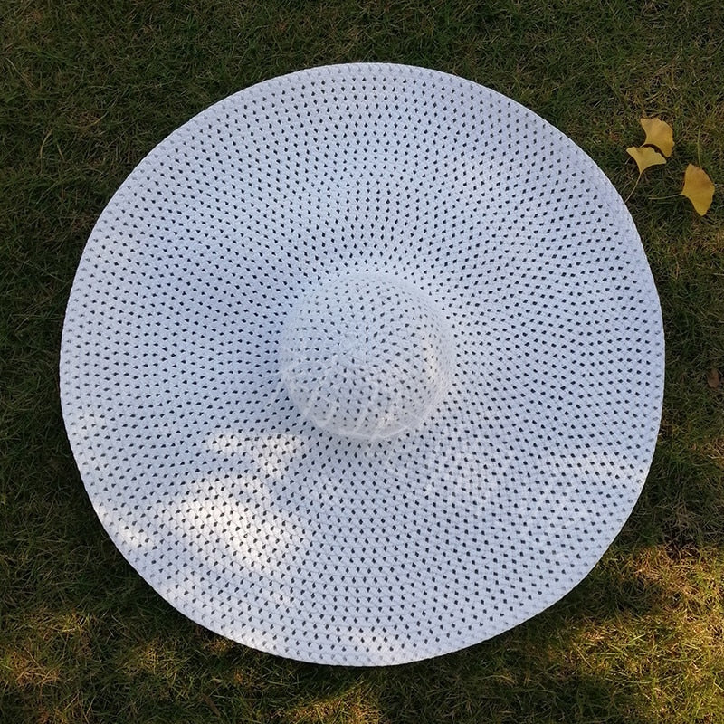Solene Oversized Wide-Brim Straw Sun Hat