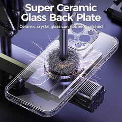 Clear Case For iPhone 14 13 12 Pro Max Back PC+TPU Shockproof Full Lens Protection For iPhone 11 Pro Transparent Cover