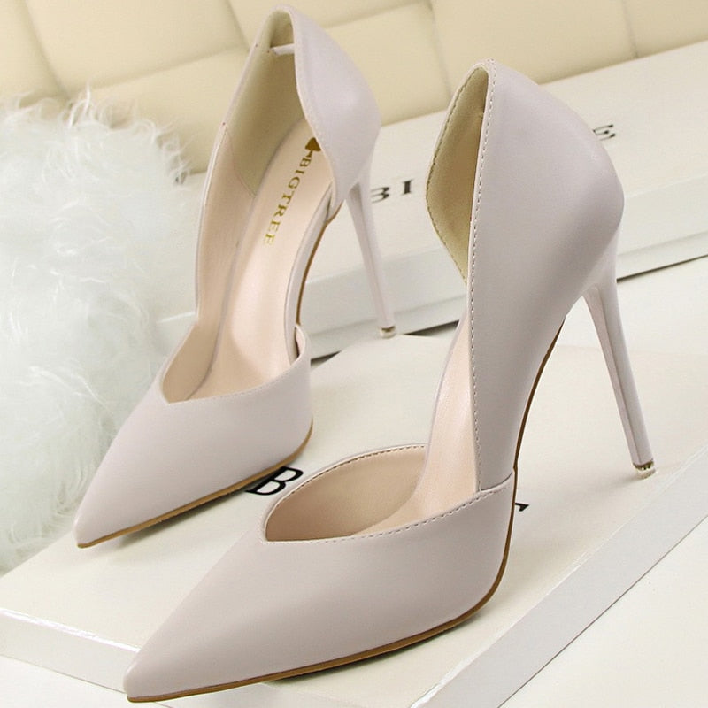 Brigitte Colorblock Pointed Stiletto Pumps