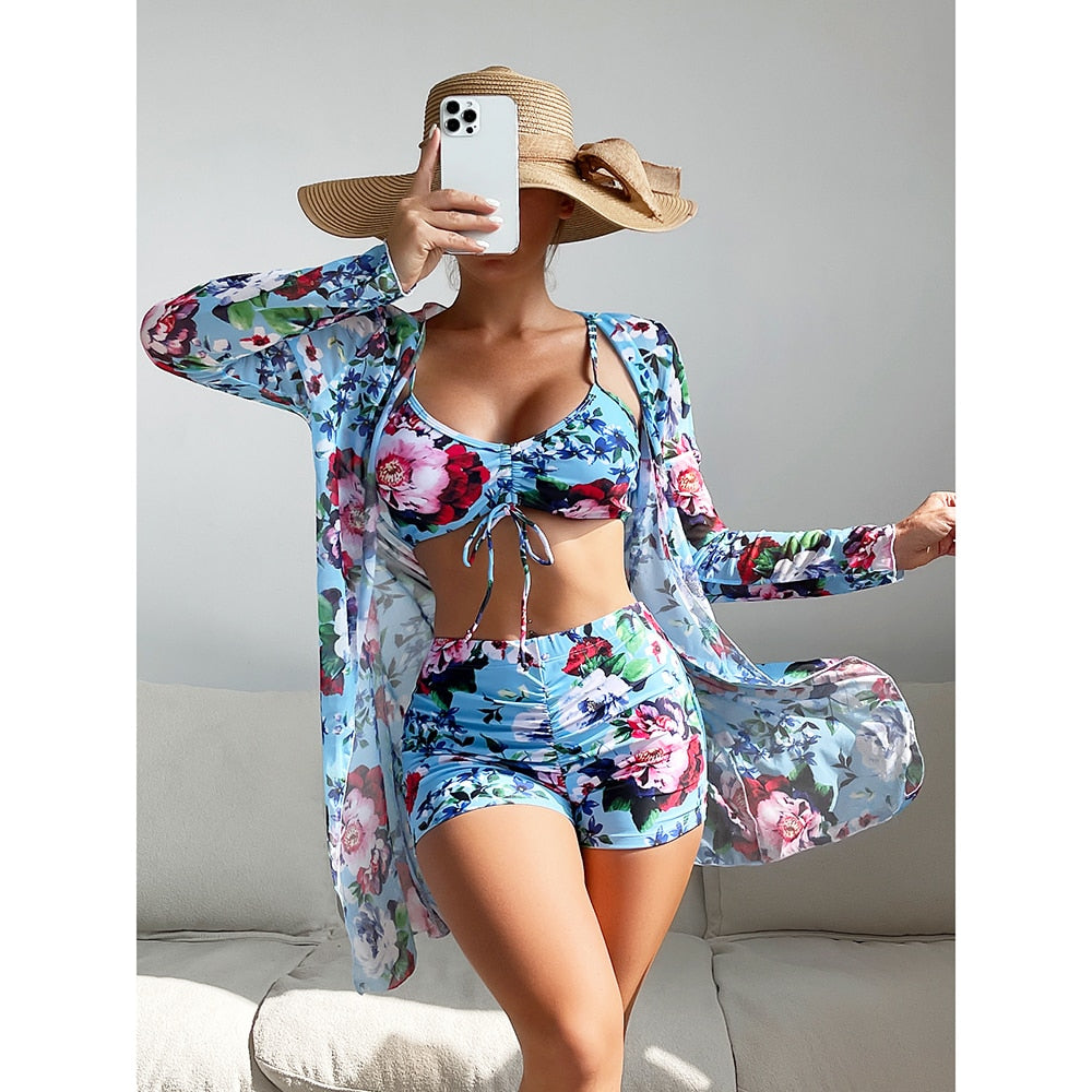 High Waist Bikinis 3 piece