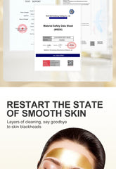 Gold Remove Blackhead Peel Mask Shrink Pore Improve Rough Cosmetics Skin Acne Treatment Facial Moisturizing Cream Beauty Health