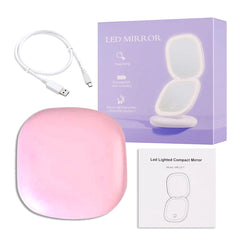 Mini Compact Led Makeup Mirror With Light