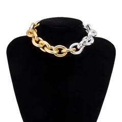 Thick CCB Material Exaggerated Big Choker Necklace Collar for Women Hiphop Chunky Chain Necklaces on the Neck 2022 Egirl Jewelry