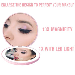 Mini Portable LED Makeup Mirror