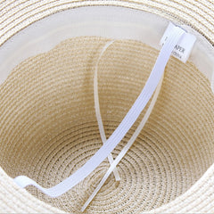 Foldable Wide Brim Floppy Straw Sun Hat