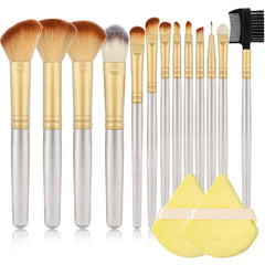 Makeup Brushes Set with Powder Puff