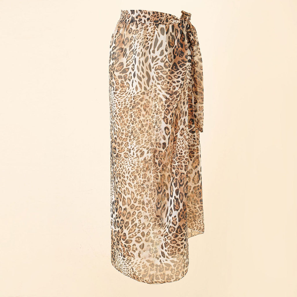Nerissa Sheer Beach Sarong Wrap One-piece