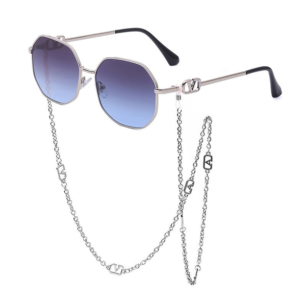 Zora Polygon Chain Sunglasses