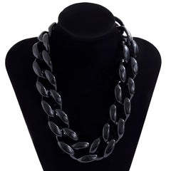 Thick CCB Material Exaggerated Big Choker Necklace Collar for Women Hiphop Chunky Chain Necklaces on the Neck 2022 Egirl Jewelry