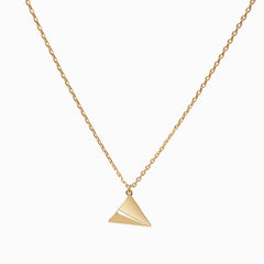 Delicate Paper Airplane Boat Necklaces for Women Girls Gold Color Origami Boat Ocean Inspiration Gift for Sea Love Trave Jewelry