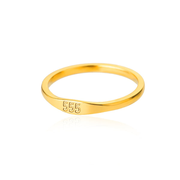 Astra Angel Number Stainless Steel Ring Collection