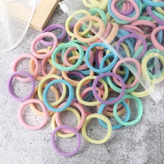 50PCS/Set Basic Hair Bands Simple Solid Colors Elastic Headband Hair Ties