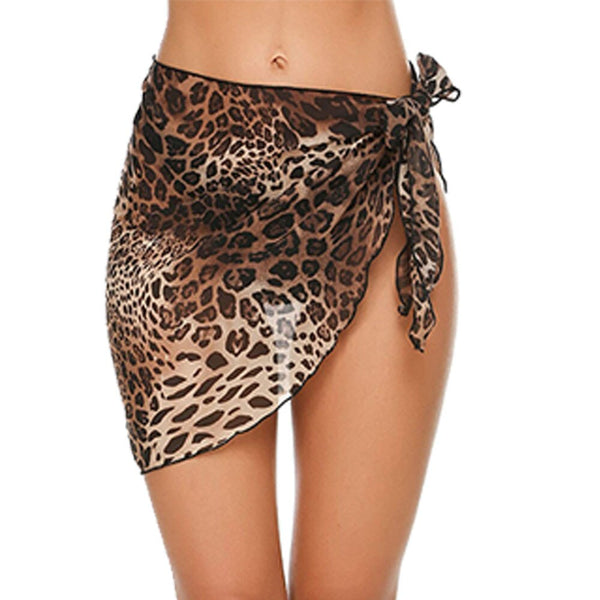 Nerissa Sheer Beach Sarong Wrap One-piece