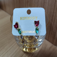 South Korea web celebrity super fairy temperament elegant Hyun fashion fashion earrings delicate purple flowers rose earrings