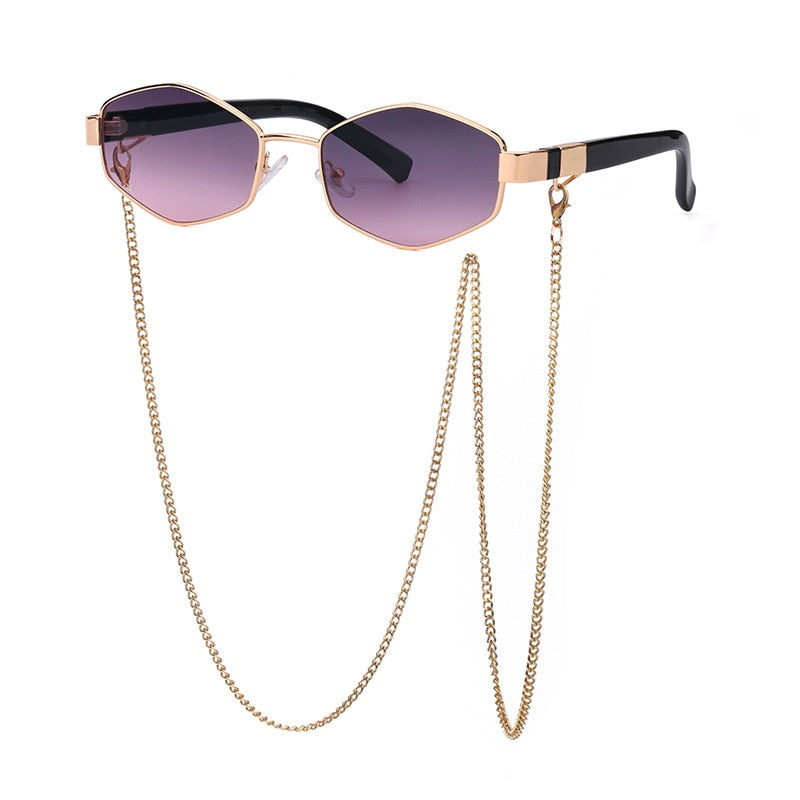 Zora Polygon Chain Sunglasses