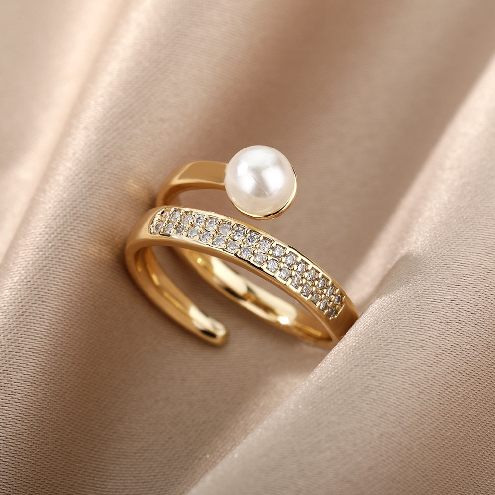 Safiya Lucky Evil Eye Stainless Steel Ring Collection