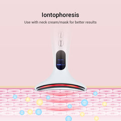 7in1 RF&amp;EMS Face Massager Lifting Beauty LED Face Skin +3 Colors LED Facial Neck Massager Photon Therapy Heating Wrinkle Removal
