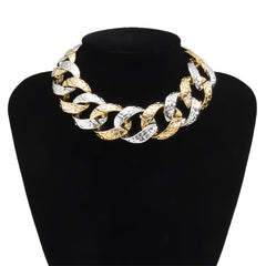 Bold and Chunky: Multi-Layered Gold Choker for Women