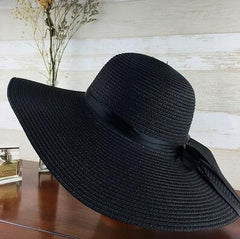 Foldable Wide Brim Floppy Straw Sun Hat