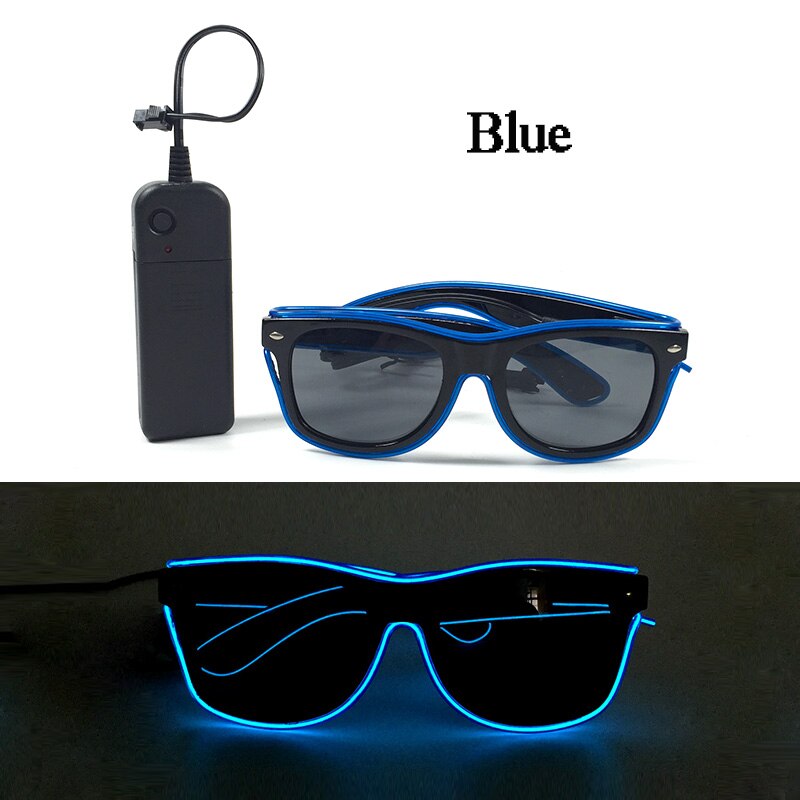 Neon Pulse LED Party Sunglasses