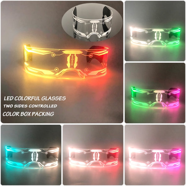 Neon Pulse LED Party Sunglasses