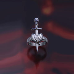 Gothic Geometric Mushroom Ring