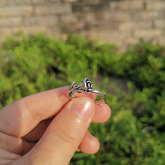 Gothic Geometric Mushroom Ring