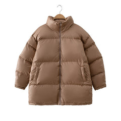 New design Women 2022 Winter Parka Stylish down Jacket Coat Green Grey White Outerwear