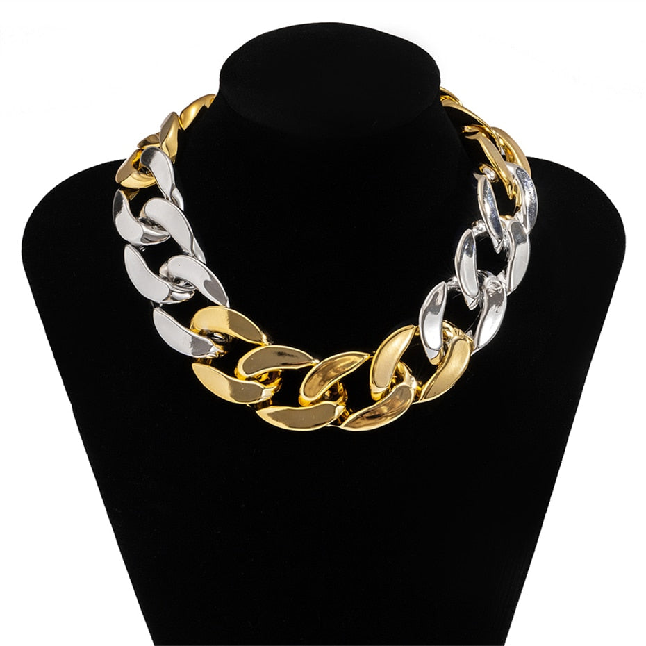 Bold and Chunky: Multi-Layered Gold Choker for Women