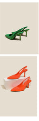 Sexy Heel Sandal Shoes Thin High Heels Stiletto Toe Pump Shoes Mules