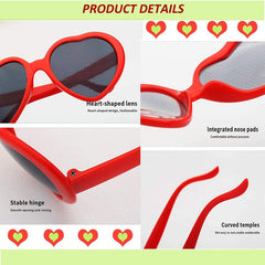 Heart Shaped Diffraction Sunglasses