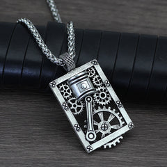 Fashion accessories Nordic mechanical gear pendant necklace for men personality punk accessories retro men chain