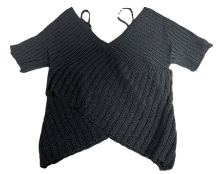 Fines blouses V-neck Strapless Sweater Women Summer New Slim Irregular Bottoming shirt Short-sleeved Top Women Shirts