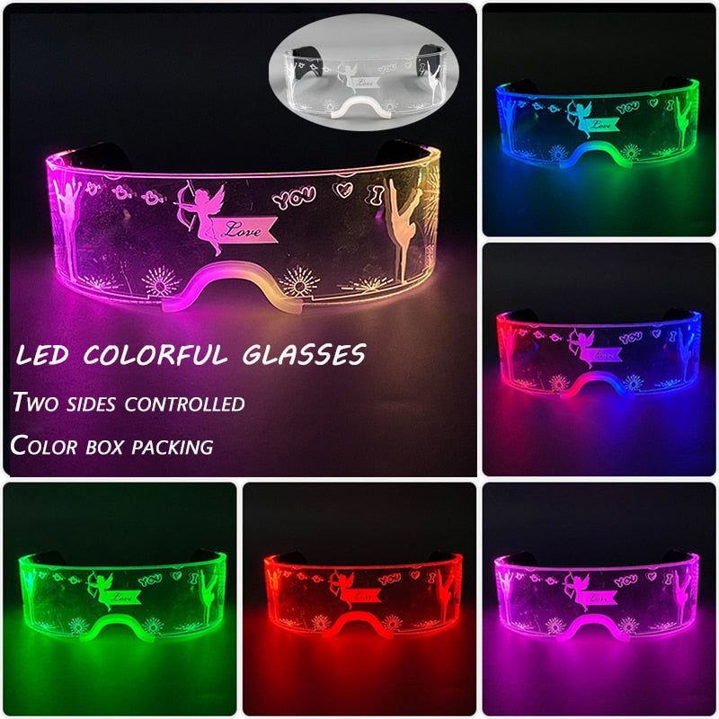 Neon Pulse LED Party Sunglasses
