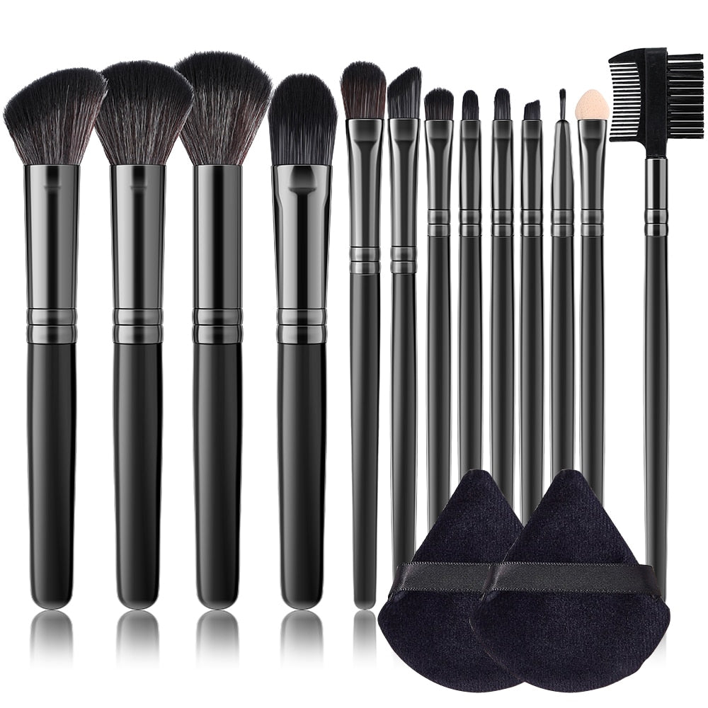 Makeup Brushes Set with Powder Puff Main image