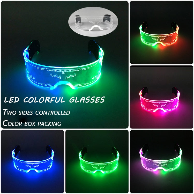 Neon Pulse LED Party Sunglasses