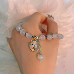 2022 New Design Sense Coin Cat Pendant Opals Beaded Charm Bracelet Fashion Luxury Jewelry For Woman’s Exquisite Accessories