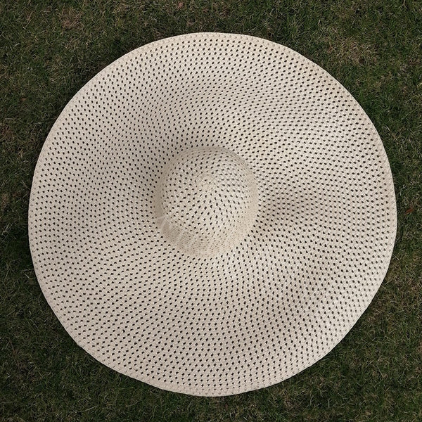 Solene Oversized Wide-Brim Straw Sun Hat
