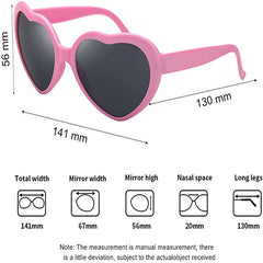 Heart Shaped Diffraction Sunglasses