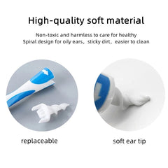 Ear Wax Cleaning Kit Spiral Silicon Ear cleaning