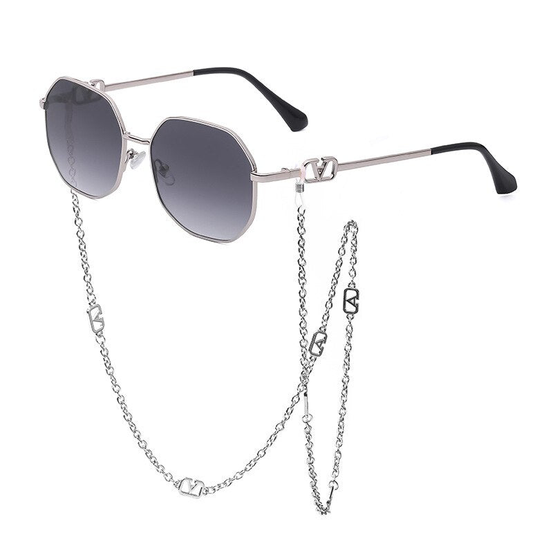Zora Polygon Chain Sunglasses