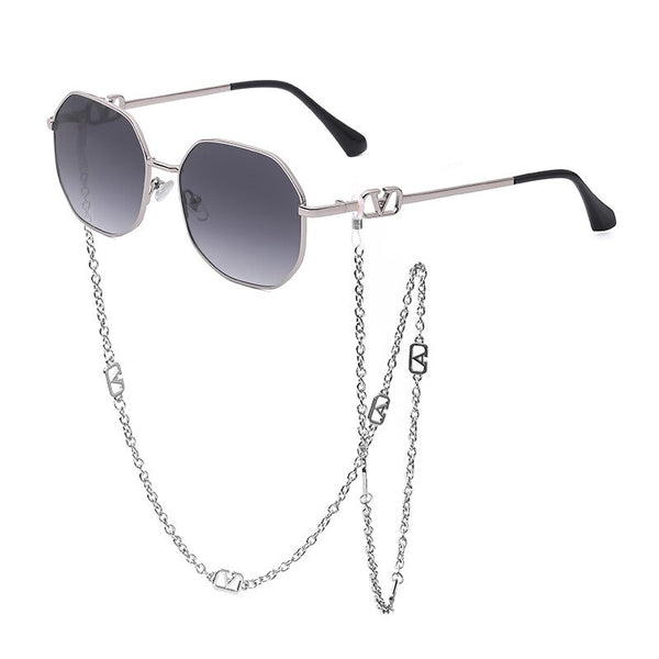 Zora Polygon Chain Sunglasses