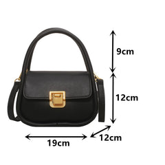 Pu Leather Crossbody Bag Small Flap Messenger Bag Handbags