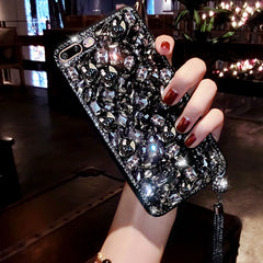 Bling Jewelled Diamond Pendant Phone Case For iPhone