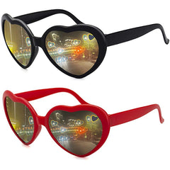 Heart Shaped Diffraction Sunglasses